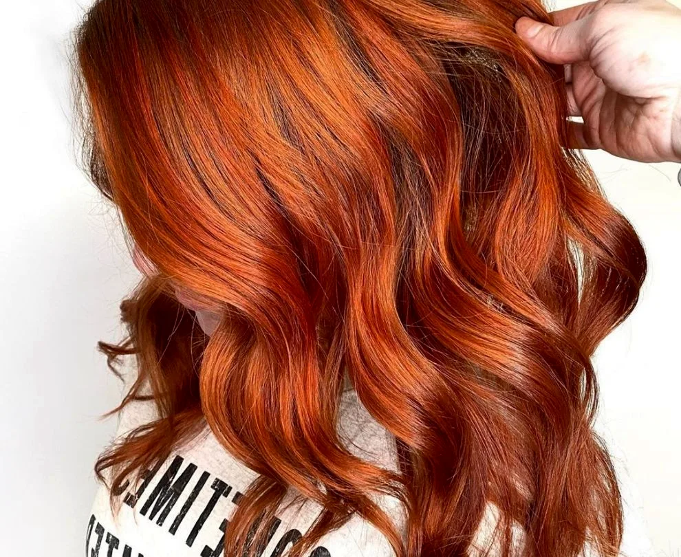 Copper Auburn hair colour