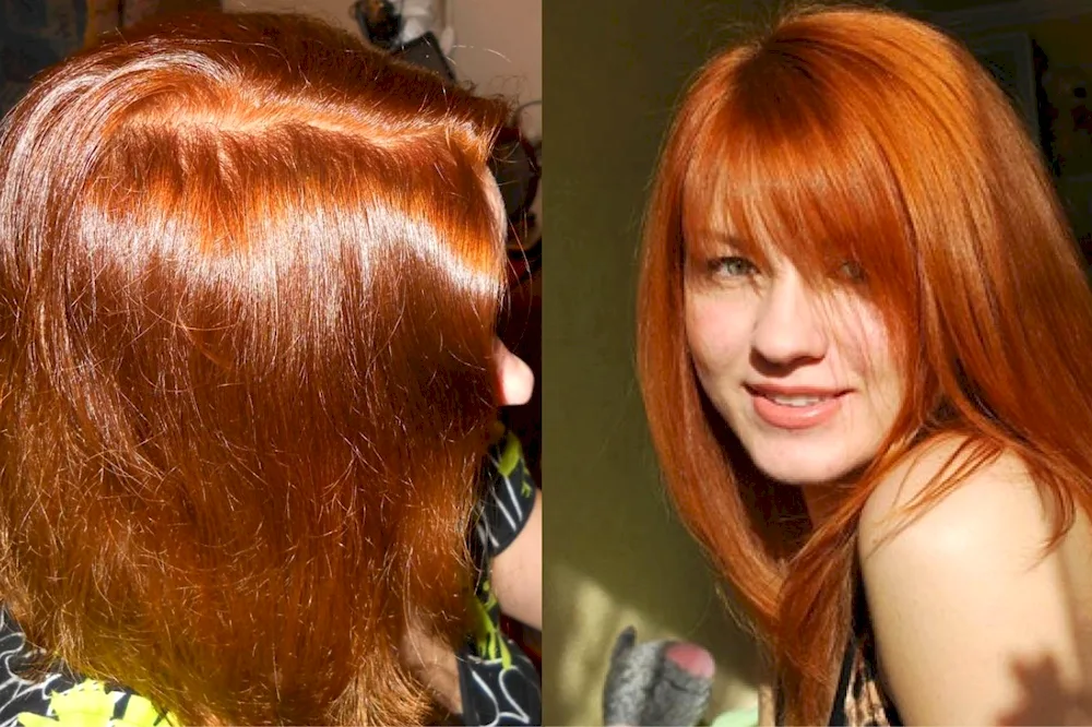 Hnna hair dyeing