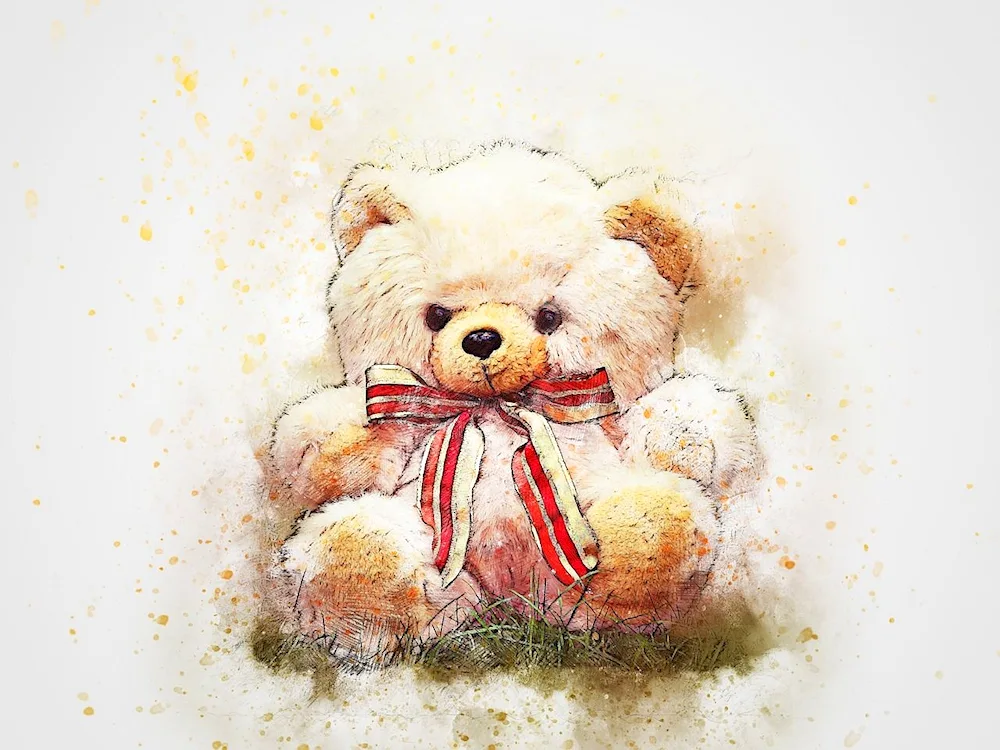 Teddy bear new year