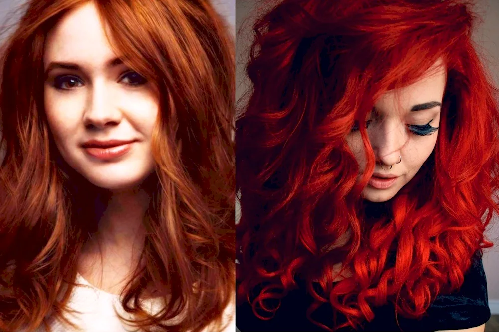 Megan Prescott in red hair colour