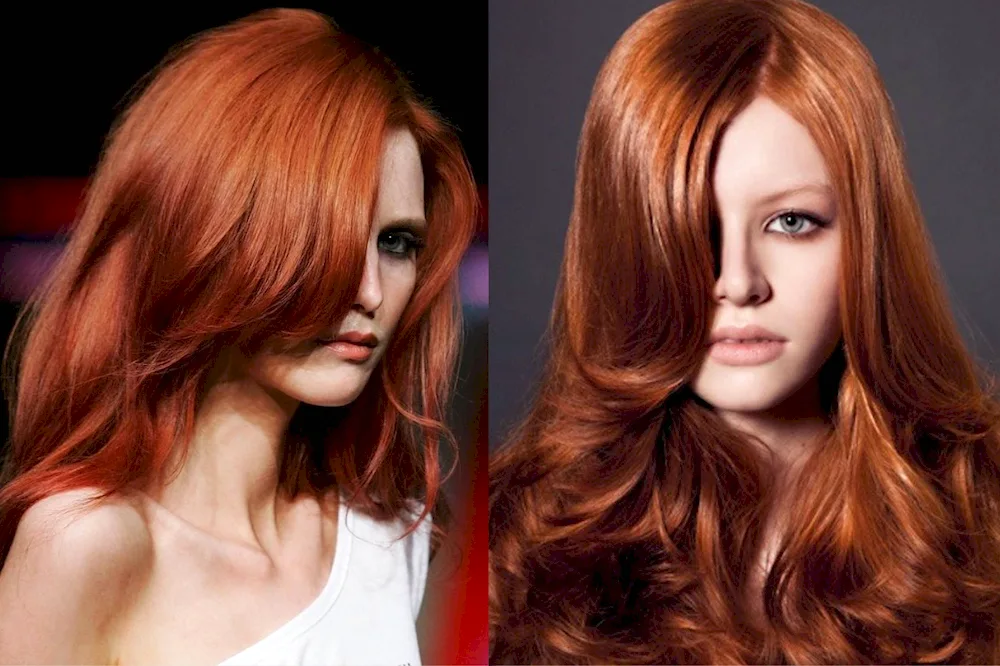 Megan Prescott in red hair colour.