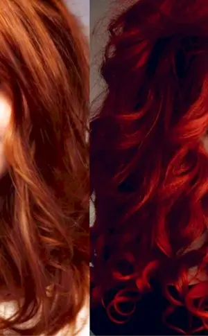 Megan Prescott in red hair colour