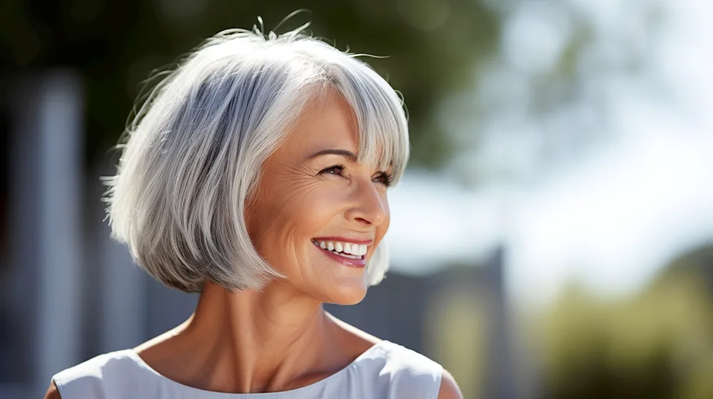 Grey hair colouring