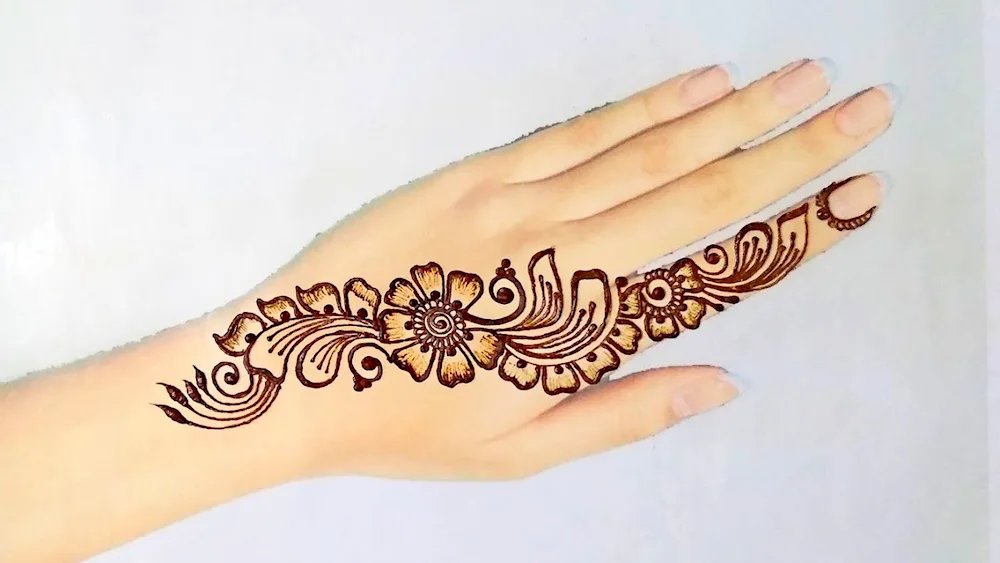 Henna painting on paper