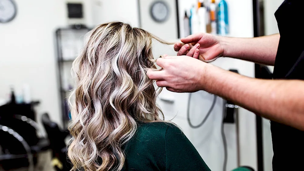 Balayage colouring.