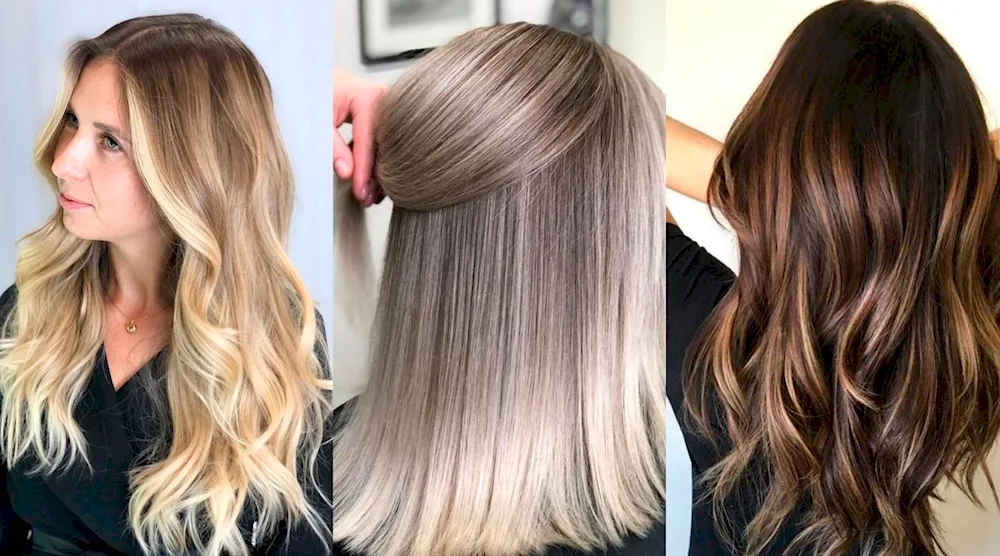 Pepel balayage on kare