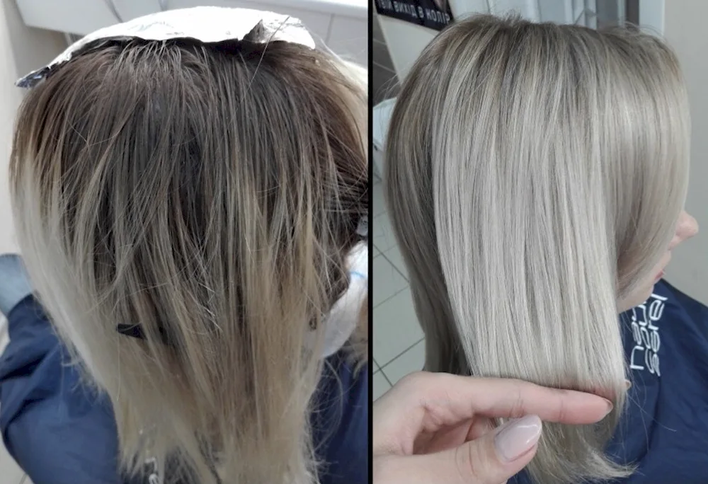 Air touch colouring technique