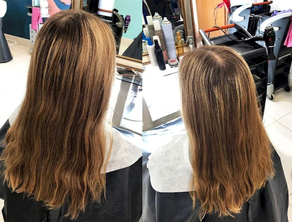 Melting hair with toning