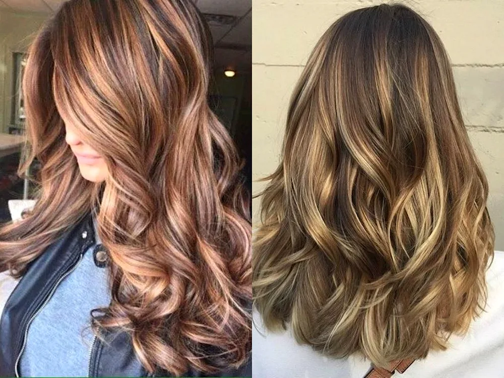 Burnt hair effect on dark hair