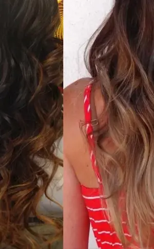 Balayage hair colour