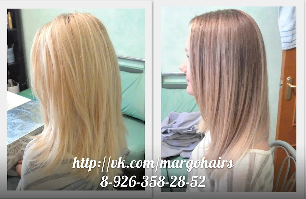 Blonde hair 60 cm