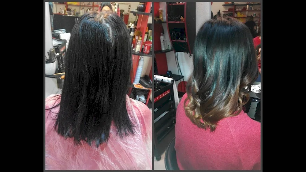 Black Hair Colouring