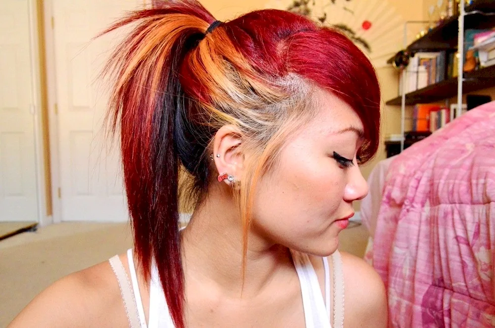 Bright hairstyles