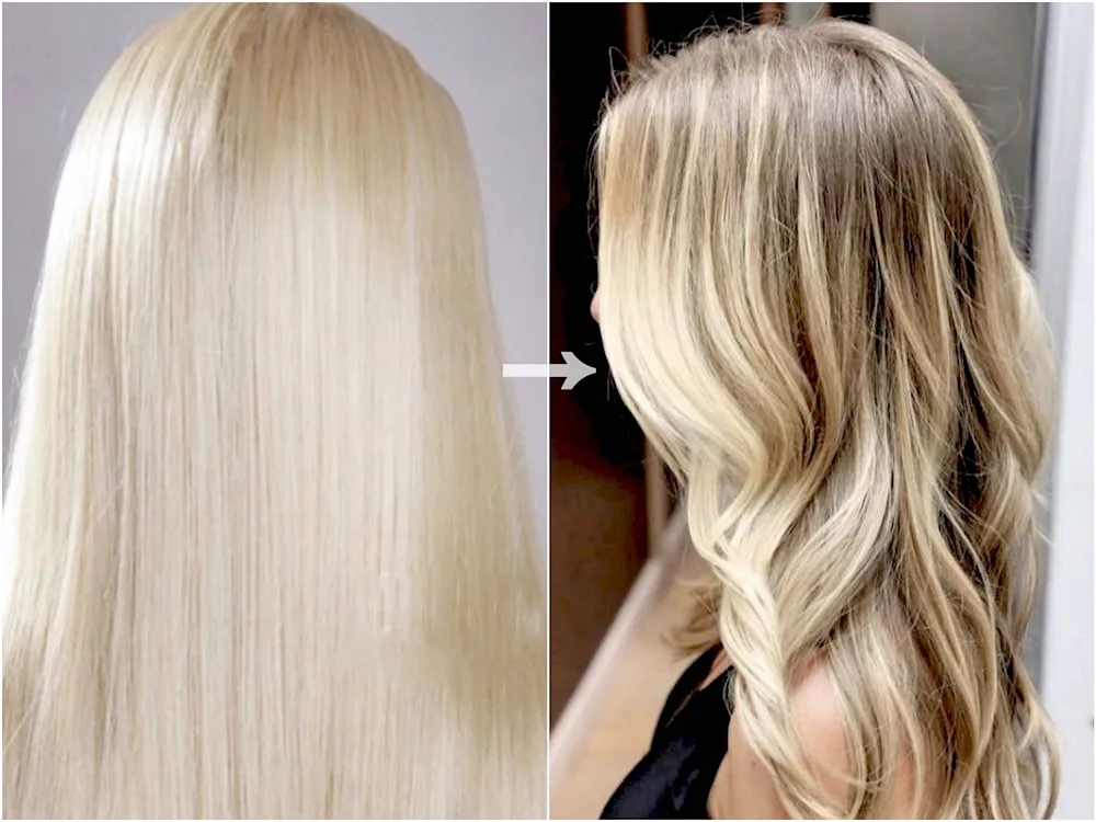 Blond with outgrown roots