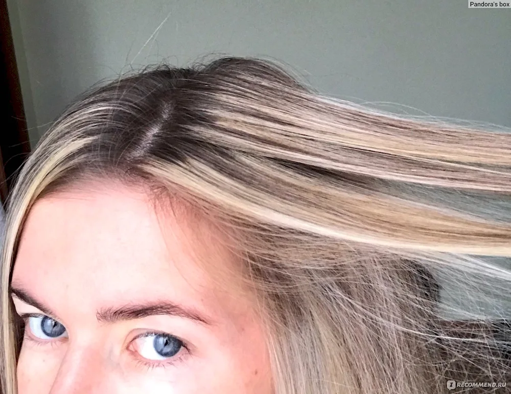 Blonde outgrown roots