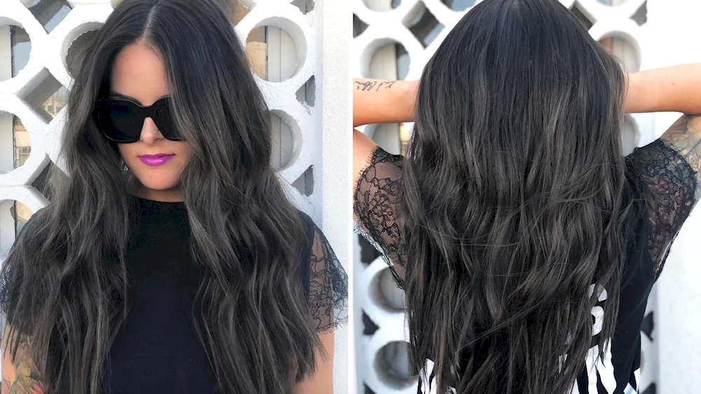 Dark hair colouring