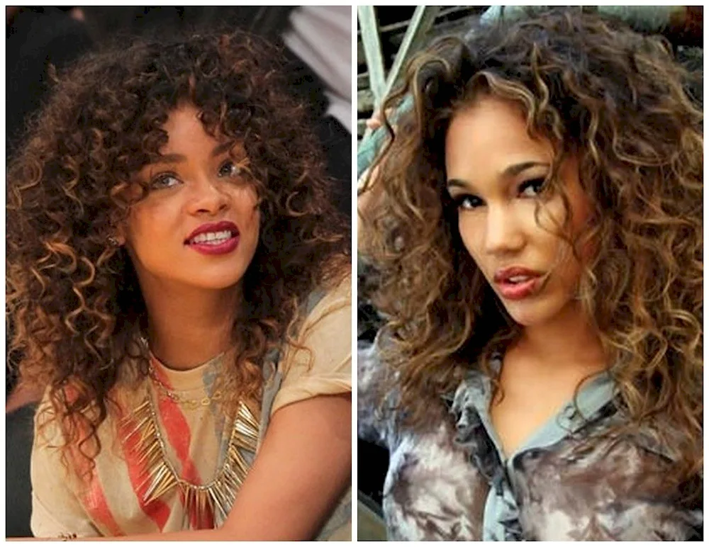 Melting on curly hair