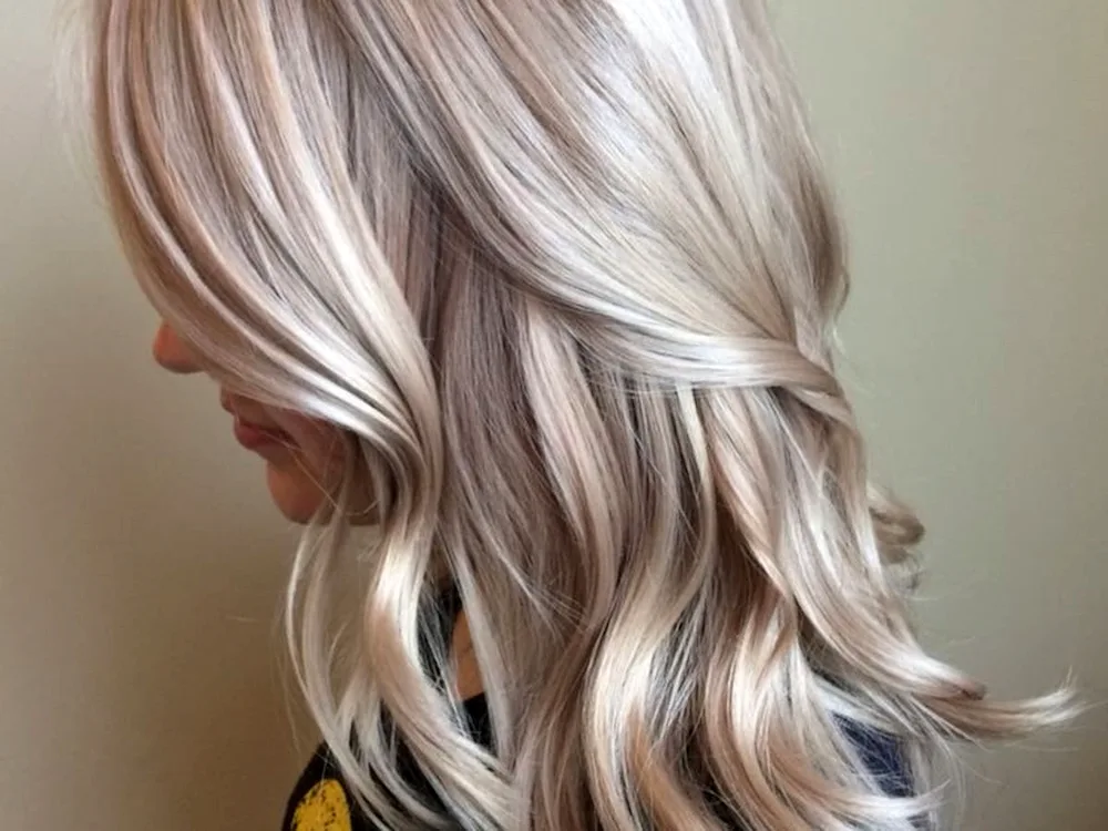 Ayellow ash blond colour