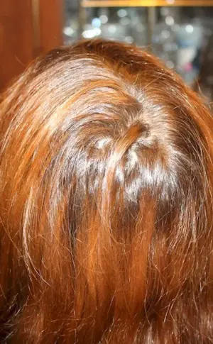 Hair colouring after henna