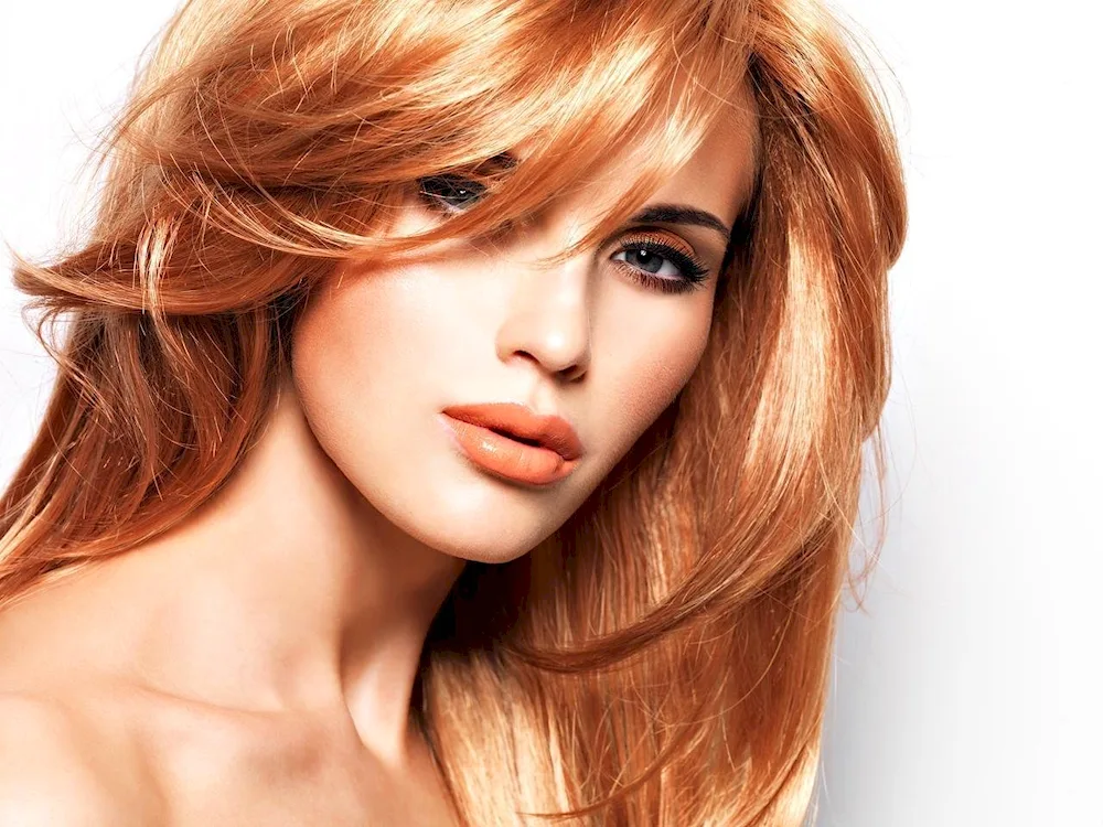 Long bob with red shade