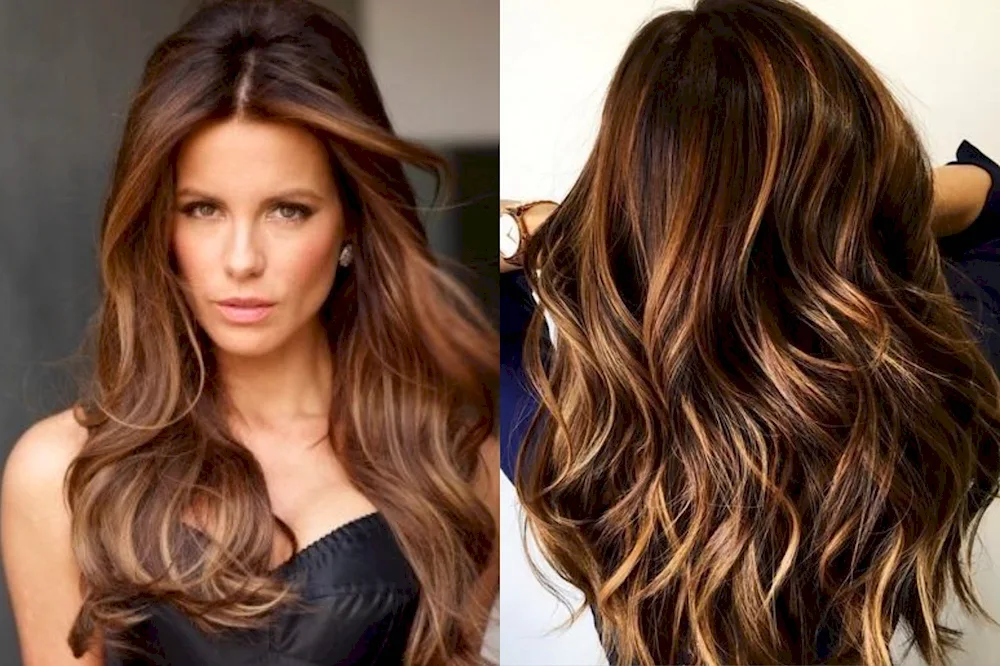 Shatush balayage colouring
