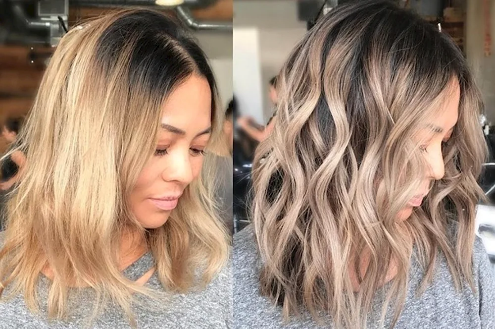 Balayage balayage ashy
