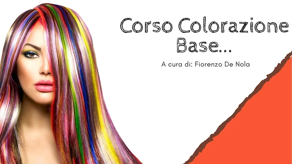Bright hair colouring