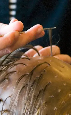 Hair cap balayage