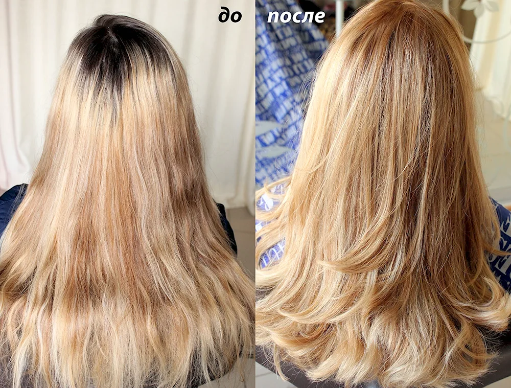 Ombre hair toning
