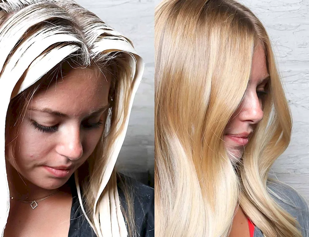 Colouring for blonde hair