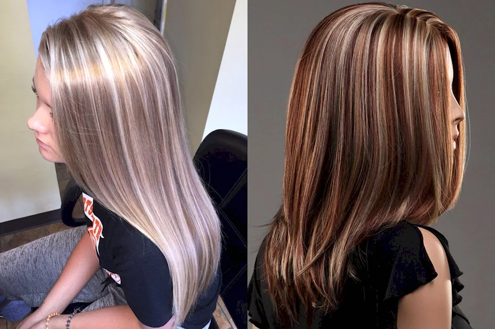 Hair colour with tinting