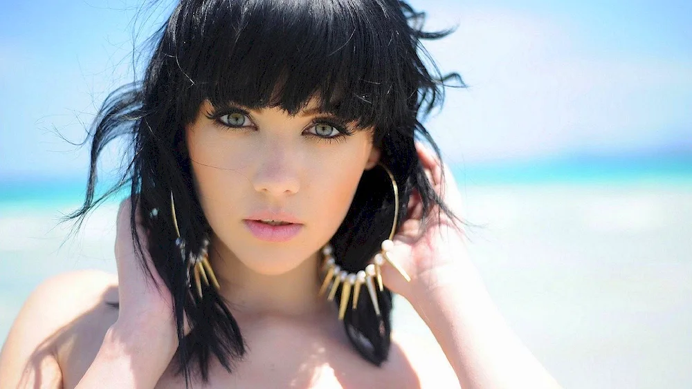 Beautiful girls with bangs