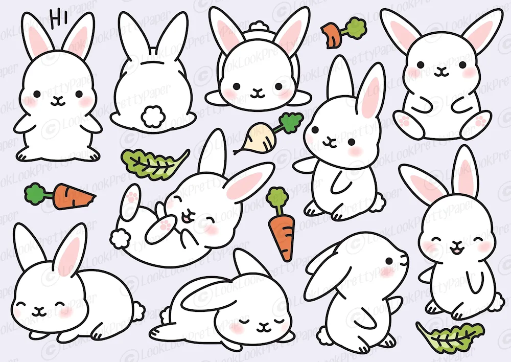 Small pictures for drawing food