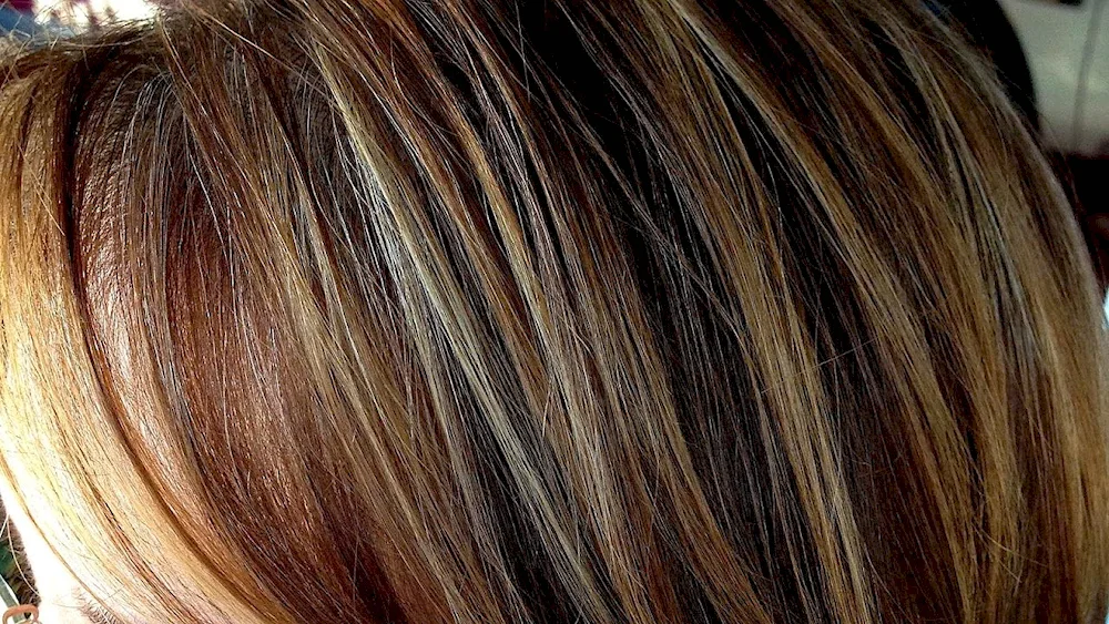 Small melting on dark hair