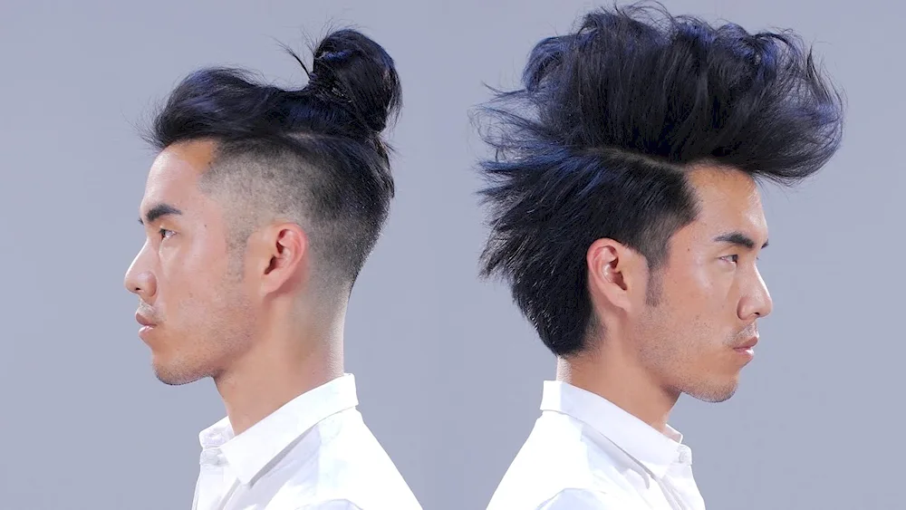 Man ban samurai hairstyle