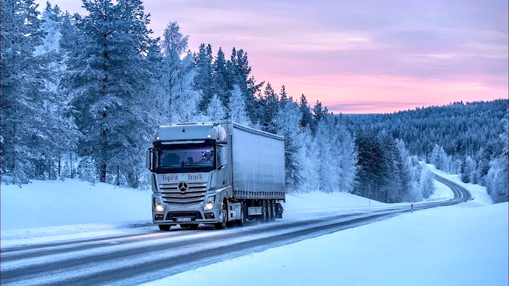 Truck on the highway