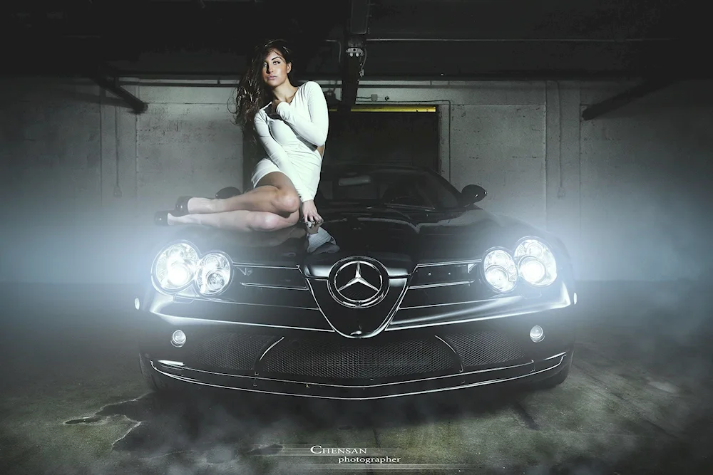 Mercedes CLS 63 AMG And a girl