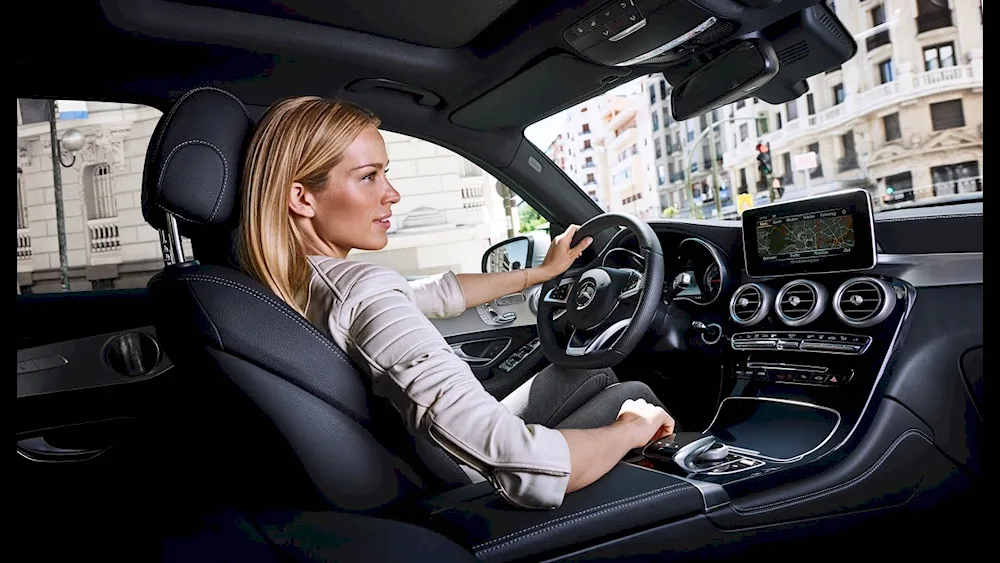 Girl in car