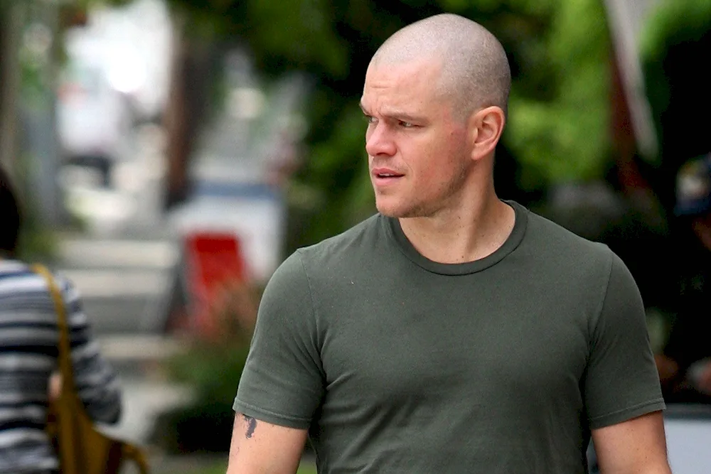 Matt Damon bald