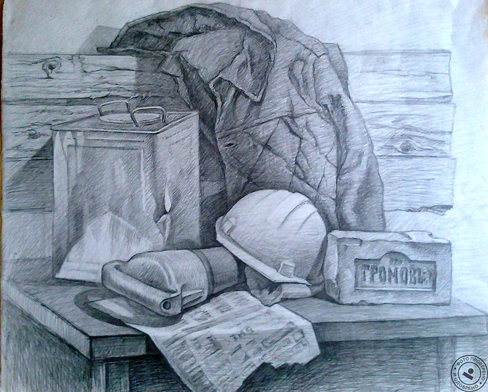 Morandi still life ink pen