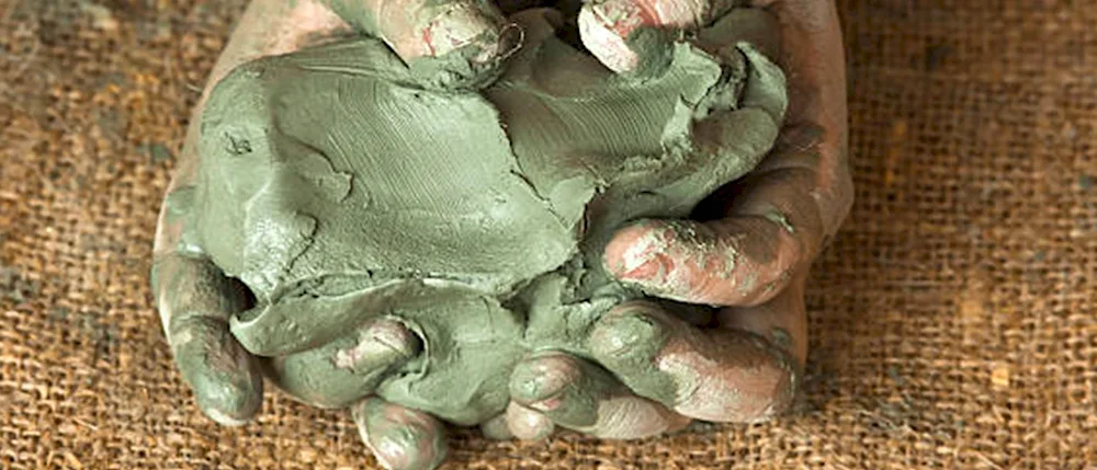 Clay of different colours