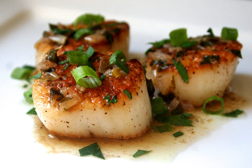 Scallop in tomato sauce