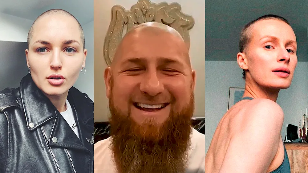 Mia Boyko cut her hair. bald