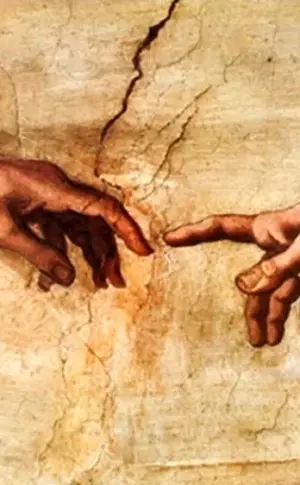 Michelangelo's Creation of Adam hands