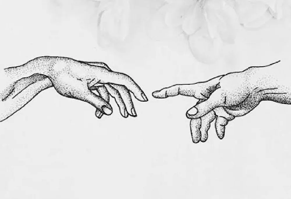 Michaelangelo The Creation of Adam hand Aesthetics