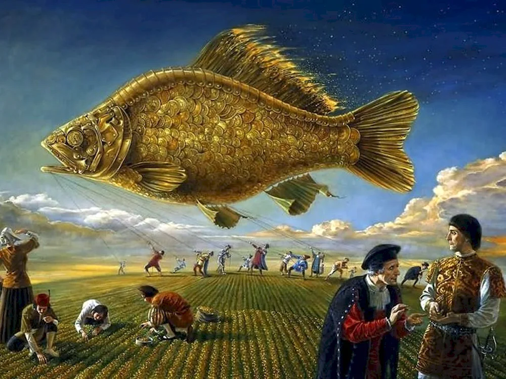 The seabed with fish