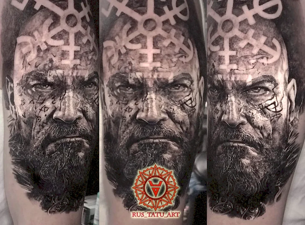 Mikkelsen tattoo Viking