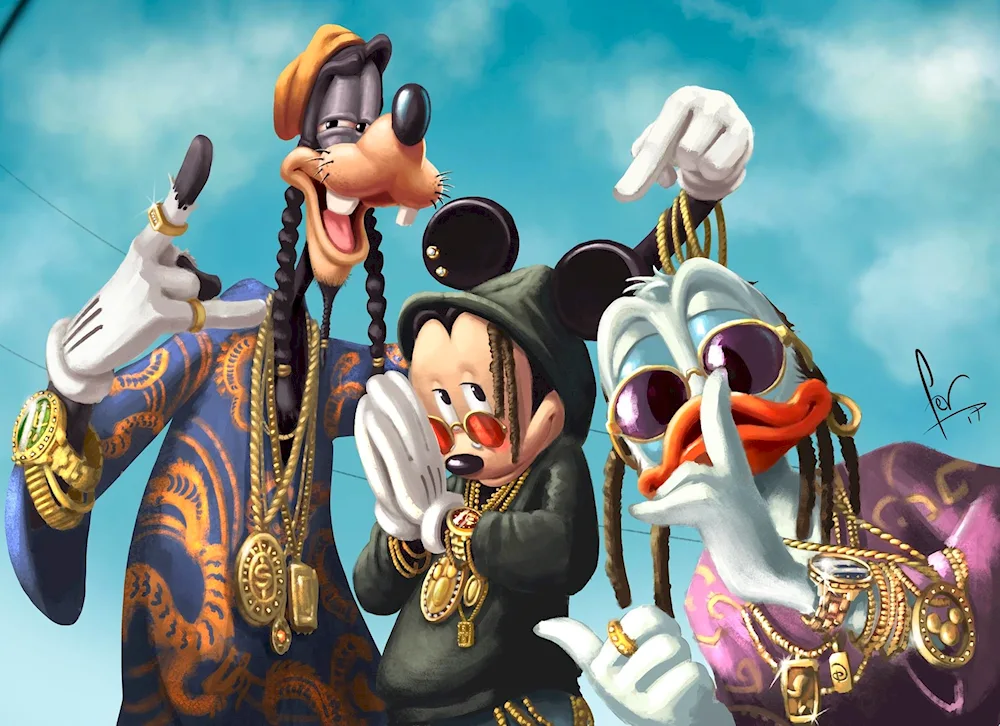 Mickey Mouse Donald and Goofy