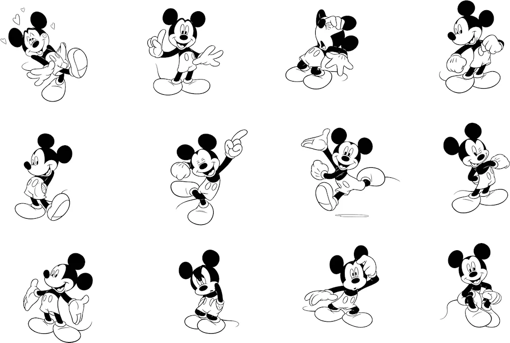 Doodle style colouring