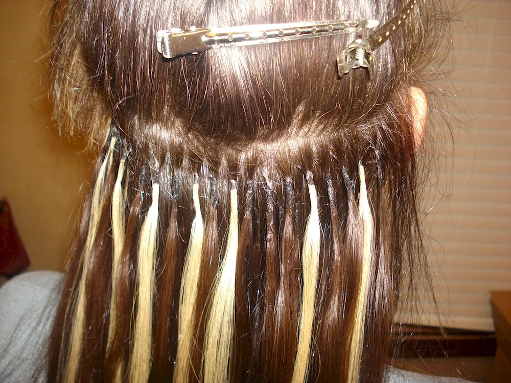 Nano capsule hair extensions